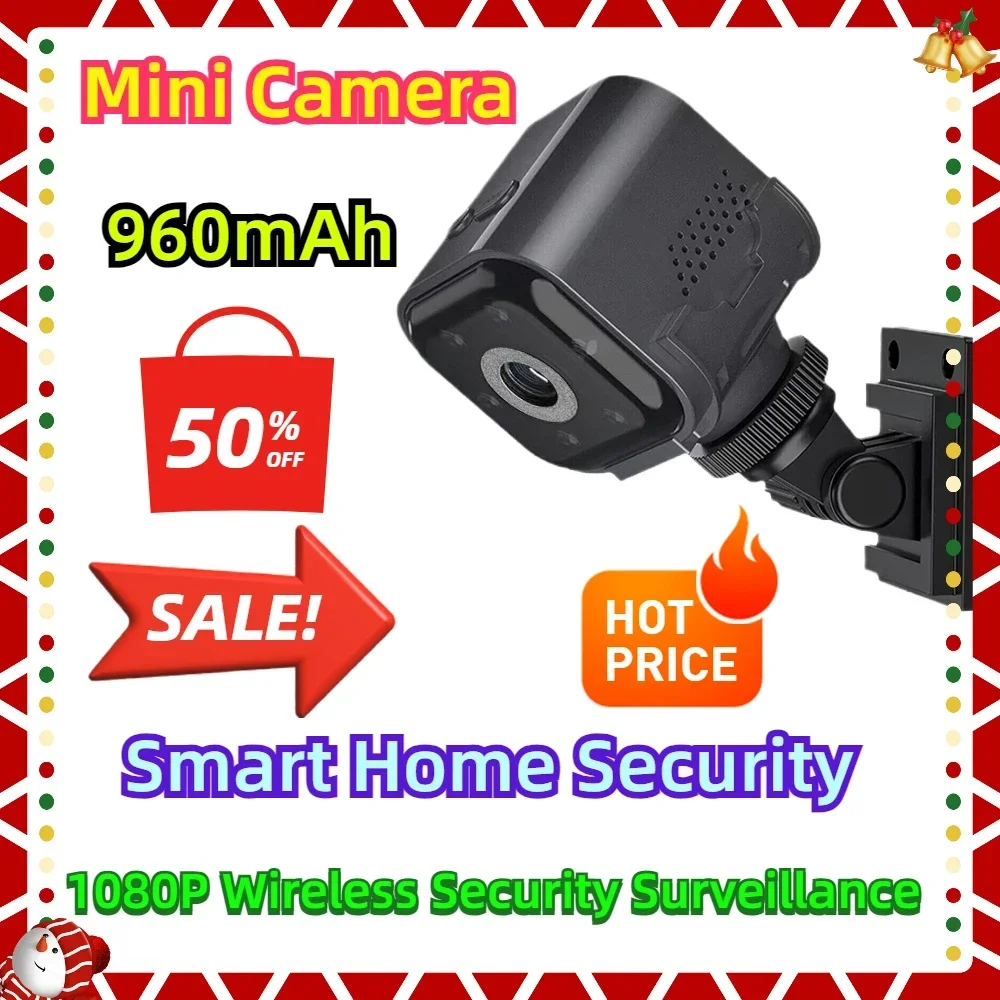 

Built-in Battery 960mAh Night Vision Pro Cam AS03 Mini Camera Smart Home Security Camera HD 1080P Wireless Security Surveillance