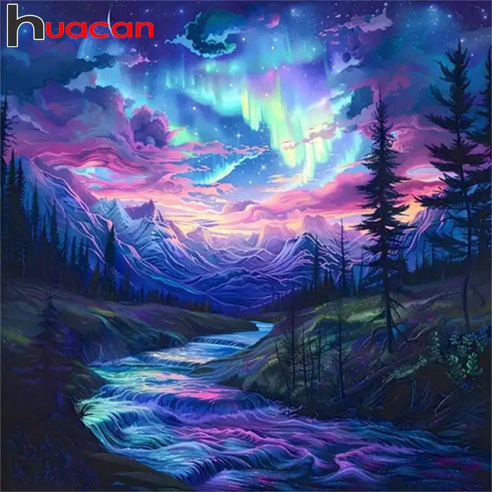 Huacan 2025, neue Kollektion, Diamant-Gemälde, Delphin, Himmel, Diamant-Stickerei, Meer, Sonnenuntergang, Mosaik, Kunst, Dekoration, Gemälde
