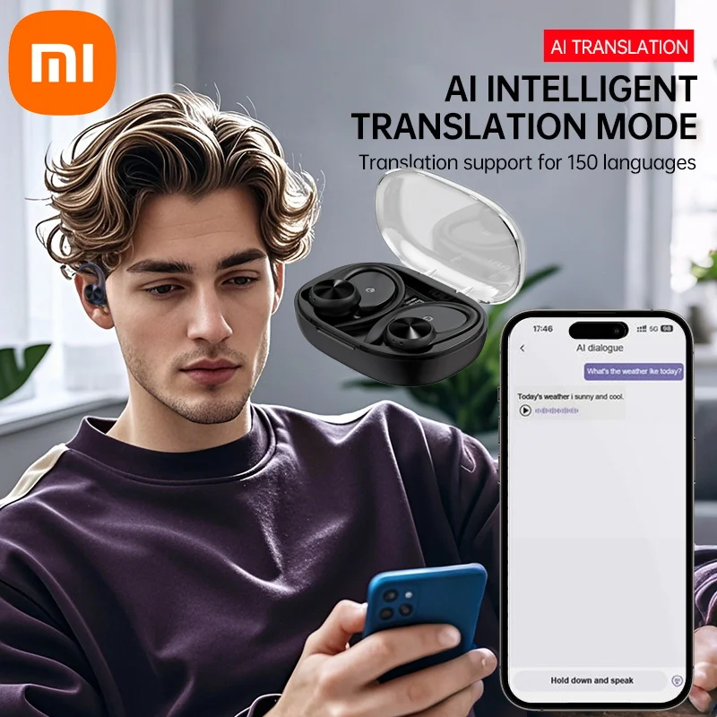 Xiaomi Language Translation Earbuds Online Support 144 Languages And Accent Translate Music And Call Wireless Translation Device