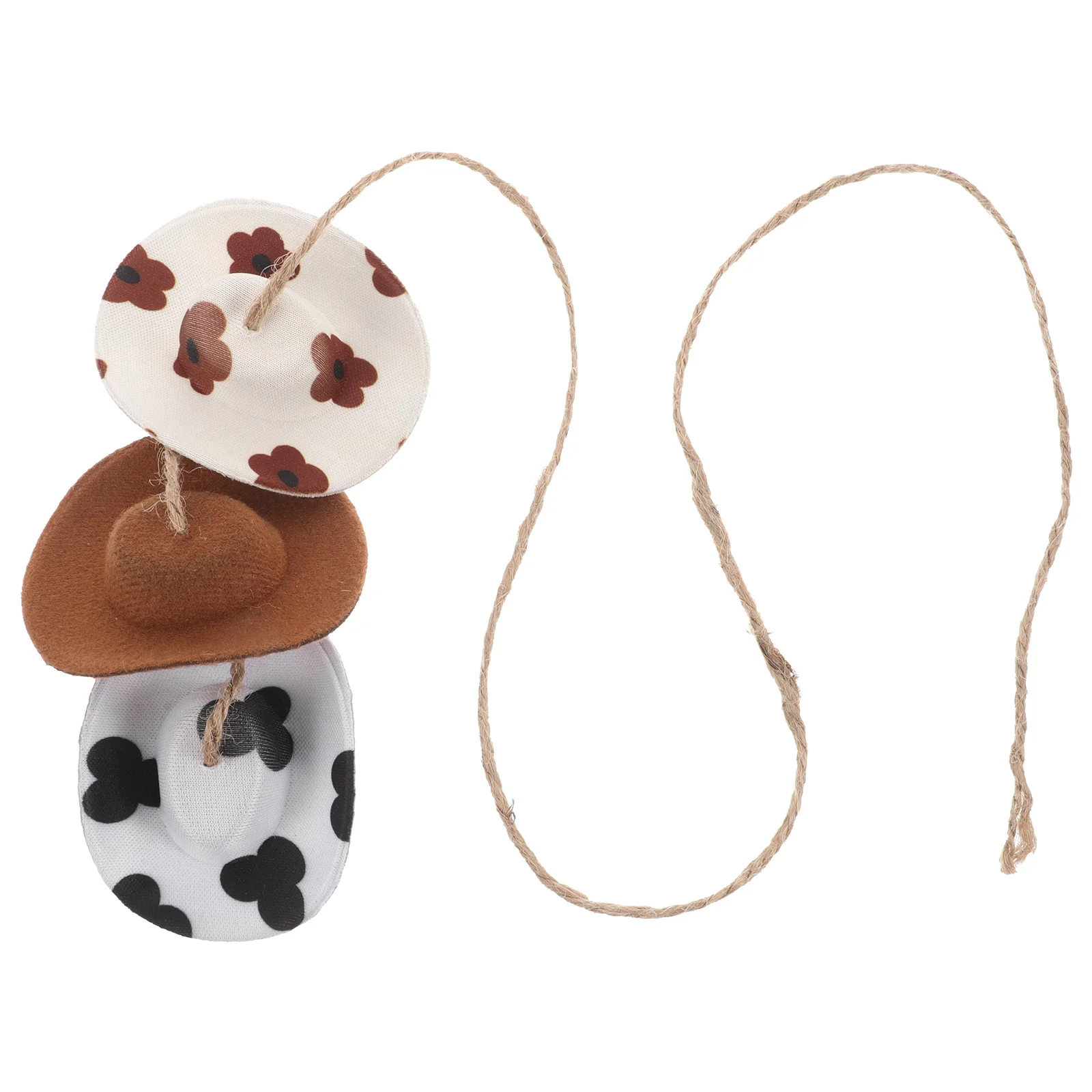 

Cute Cowgirl Hat Car Rear View Mirror Hanging Charm Auto Interior Decoration Western Hat Pendant Accessory Car Charm