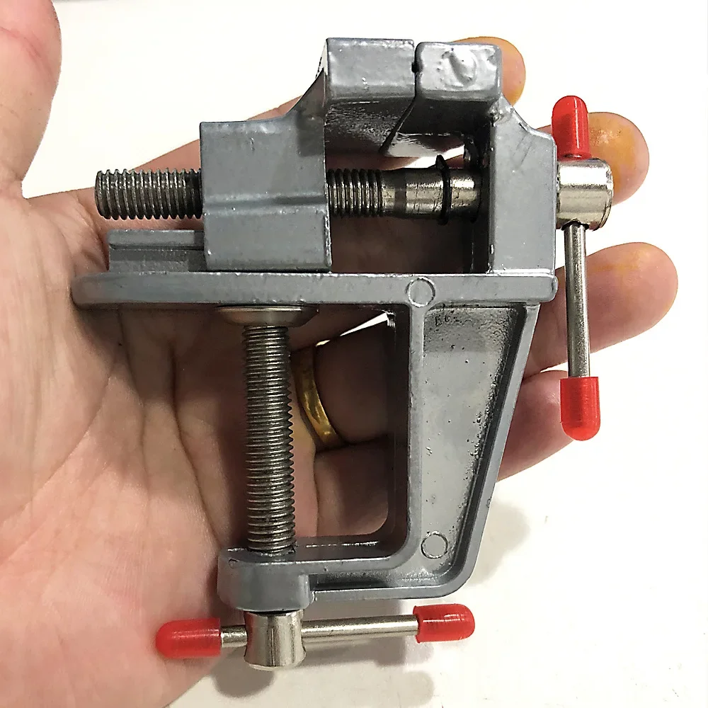 

Table vise Aluminum alloy vise mini DIY household flat mouth table vise pliers hardware tools
