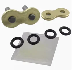 Compatible 428 520 525 530 Chain Link Gold Chains Rivet Connecting Link Motorcycle Sprockets Replacement Parts Accessorry With