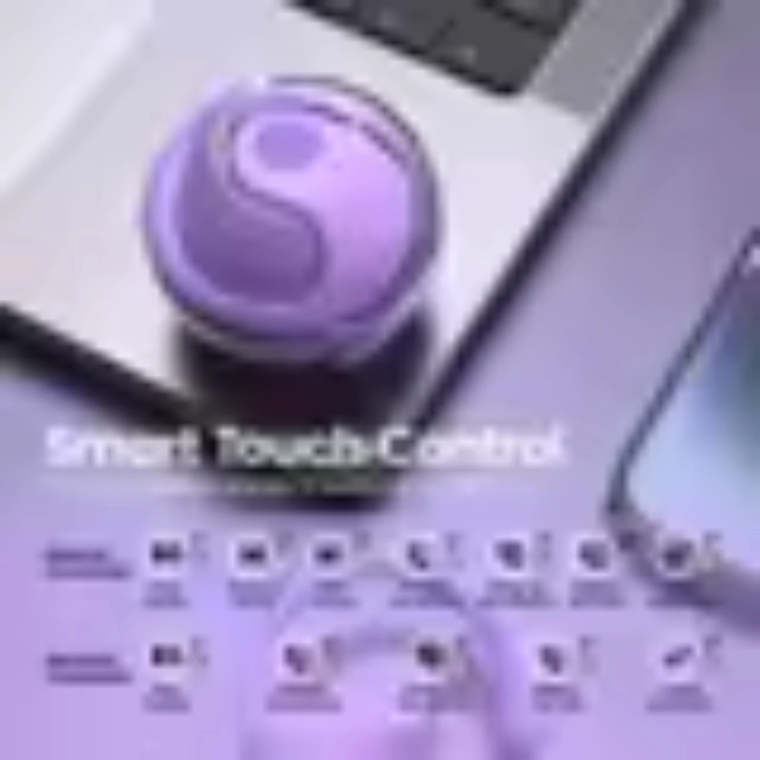 GRERTWALL Sports open ear loop,  control without delay, high fidelity stereo sound quality, clear standby time long