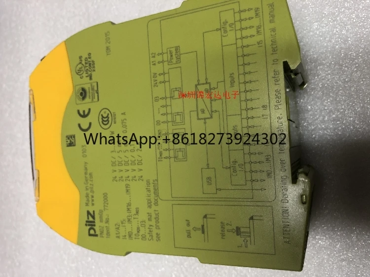 Pemasok PNOZ-mm0P Relay keselamatan yang dapat diprogram asli impor, nomor pesanan 772000, dengan kartu memori