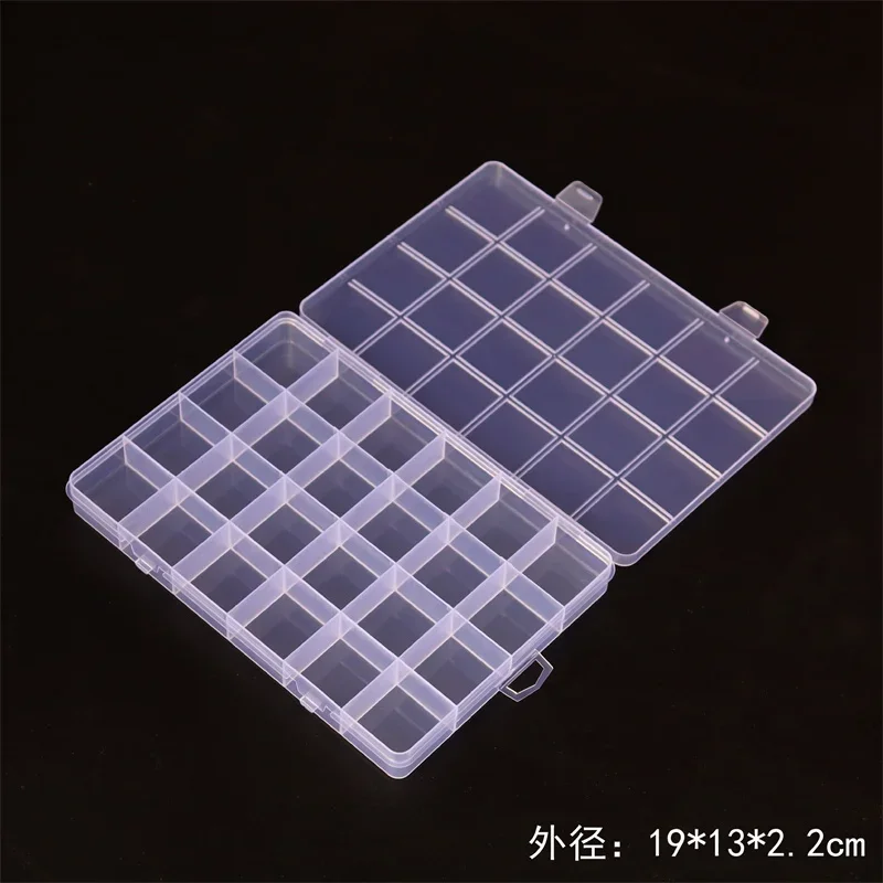 Transparent Plastic Storage Box for Jewelry Classification