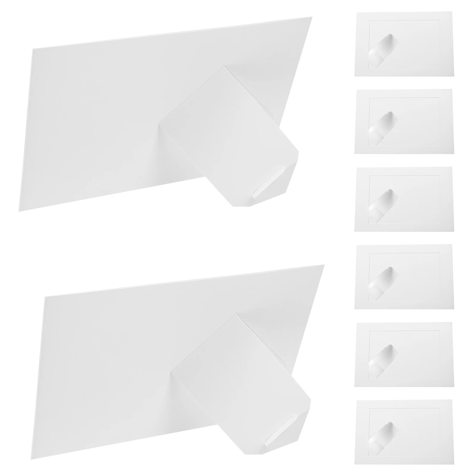

10 Pcs DIY Paper Photo Frame for Vintage Home Decor Display Made Picture Small Photos Scrapbook Frames Set up