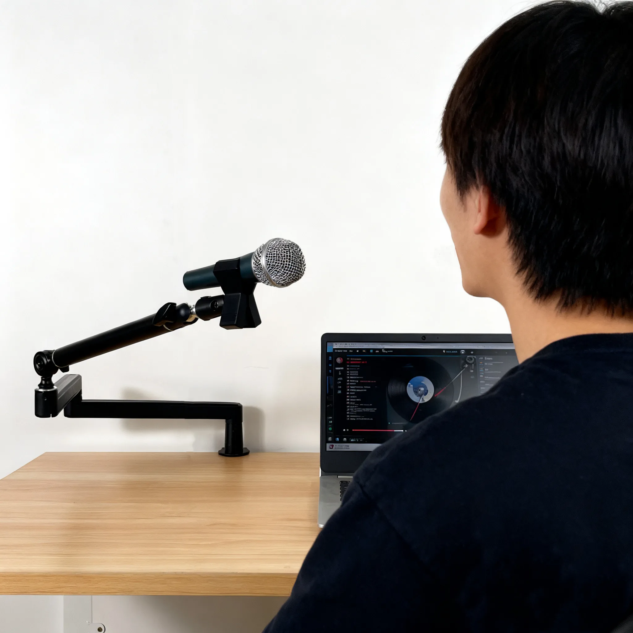 Professional Adjustable Aluminum Heavy Duty Boom Arm Bracket 360 Rotatable Mic Stand For Podcast Desktop Speaker