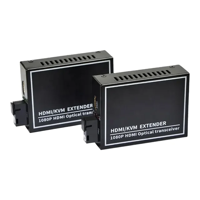 I Audio Video Converter Mini Portable 1 Pair Single Mode FC/SC Interface 1080P H D M Black Carton Box Round Cable Stripper FTTX