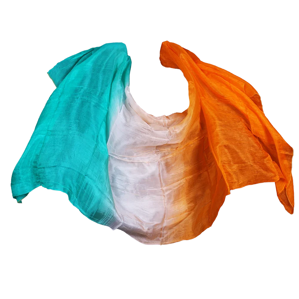 Women Light Hand Thrown Scarf Shawl Gradient Silk Veil Dance Performance Belly dance Scarf Silk Veils Belly Dance veil Shawls