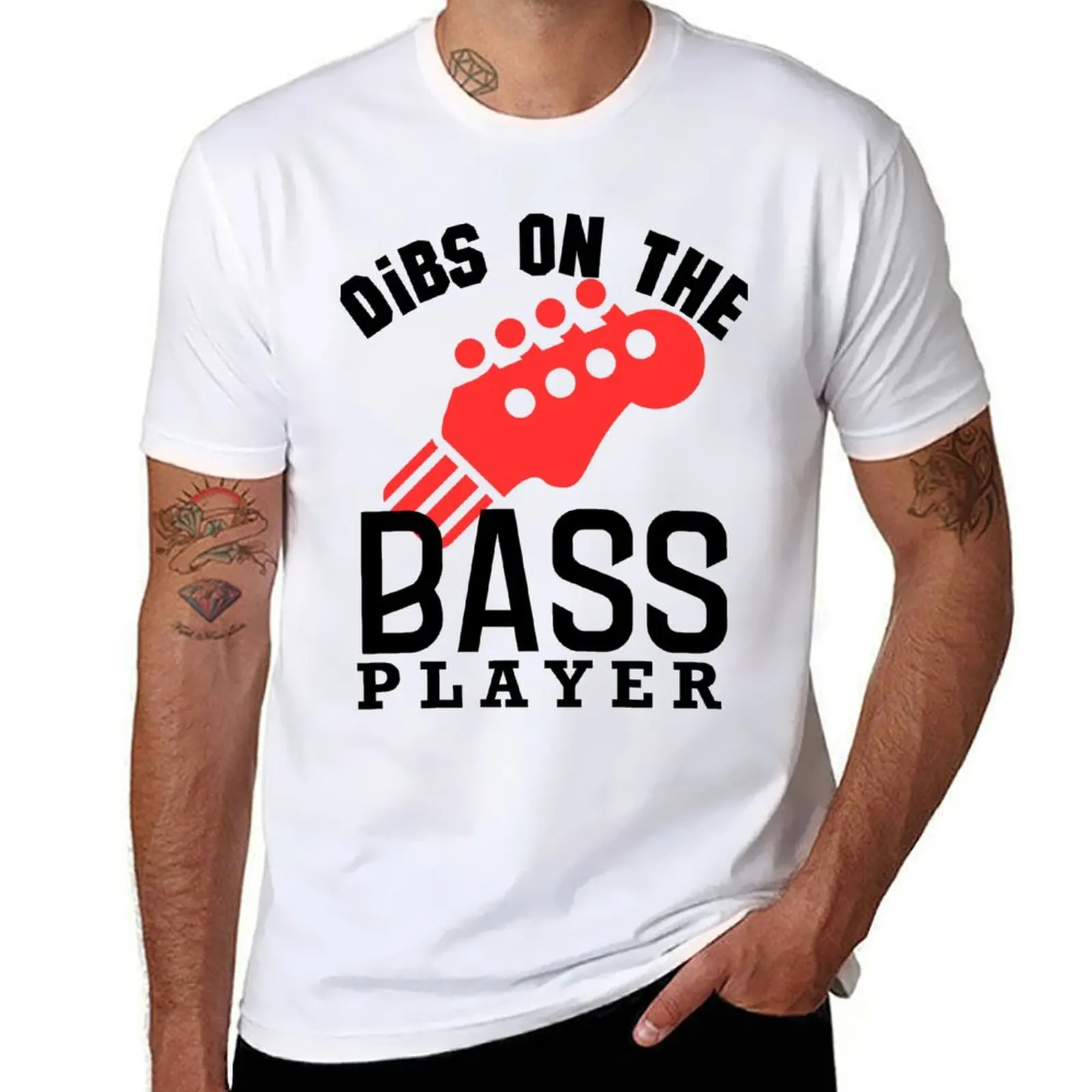 

dibs on the bass player T-Shirt t shirt custom print man t shirt designer