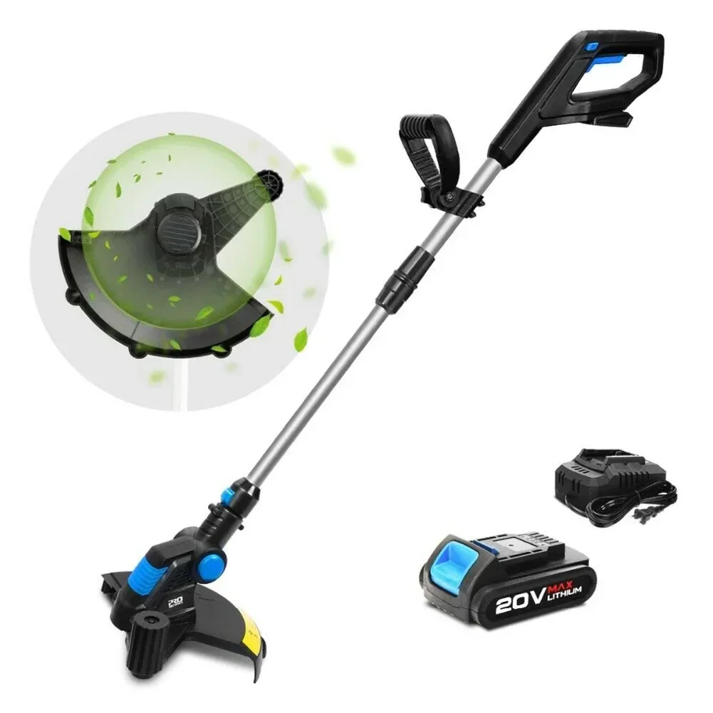 Electric Grass Trimmer 20v For Telescopic Handle Cordless Lawn Mower Coil  For Cordless Grass Trimmer Blade Cutter Lawn Trimmer