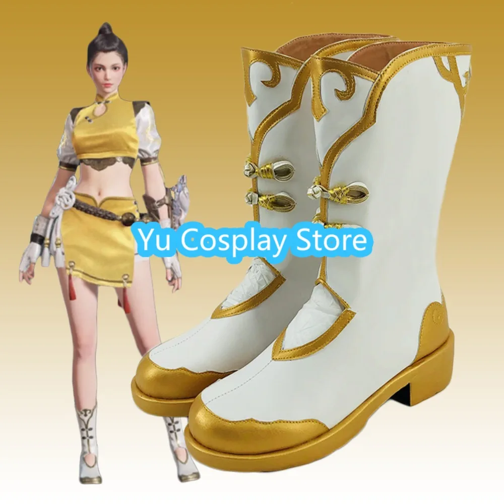 Yu Cosplay Store Naraka: Bladepoint Hu Cosplay Shoes Anime Cosplay Shoes Boots Halloween Costumes Props