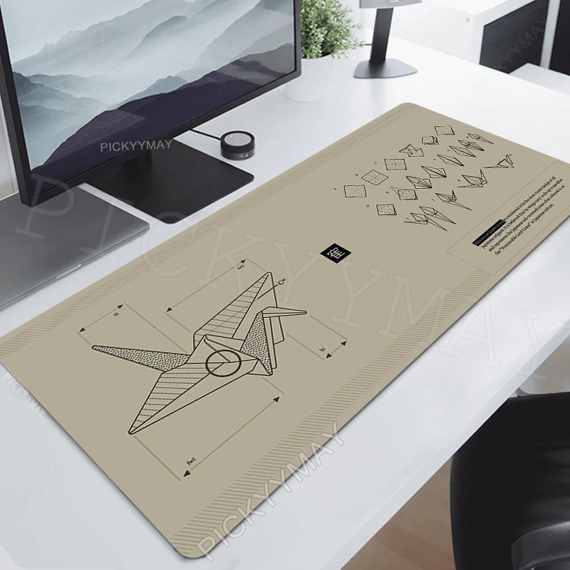 

Paper Crane Large Mouse Pad Company Big Computer Mousepads Gaming Mousepad 120x55cm PC Gamer Mouse Pads Office Desk Mats