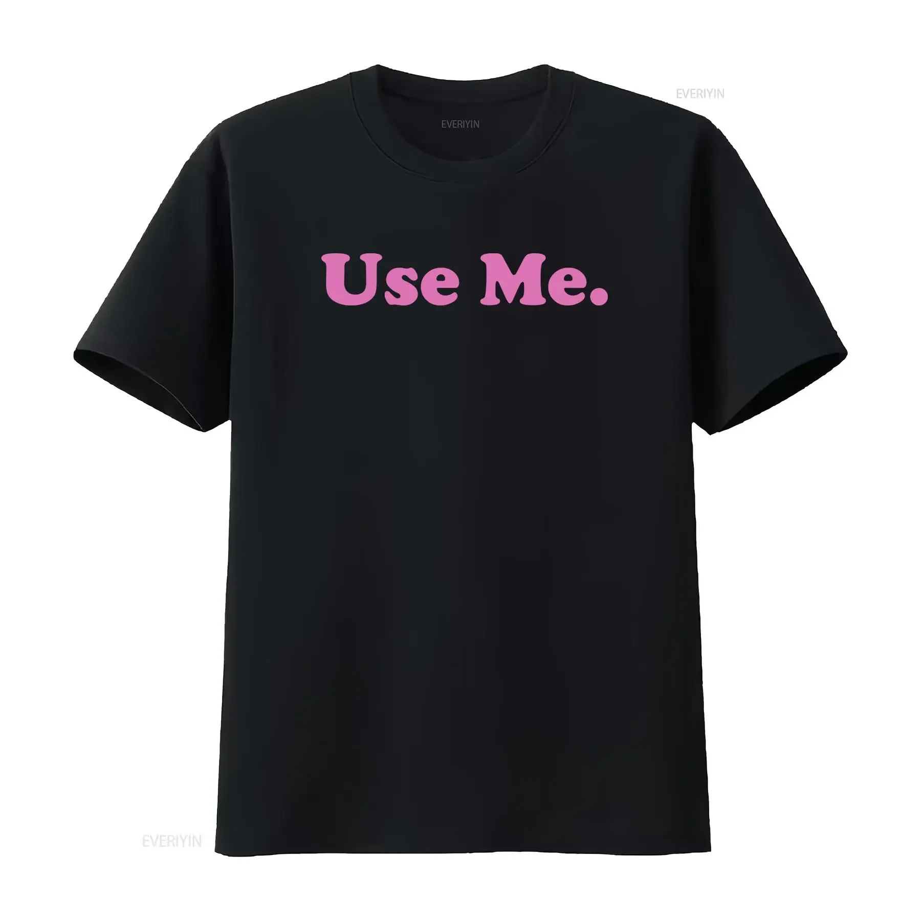 Funny Cartoon Use Me Slogan Smiling Letter Print Casual Streetwear T Shirt vintage Washed designer clothes graphic Soft