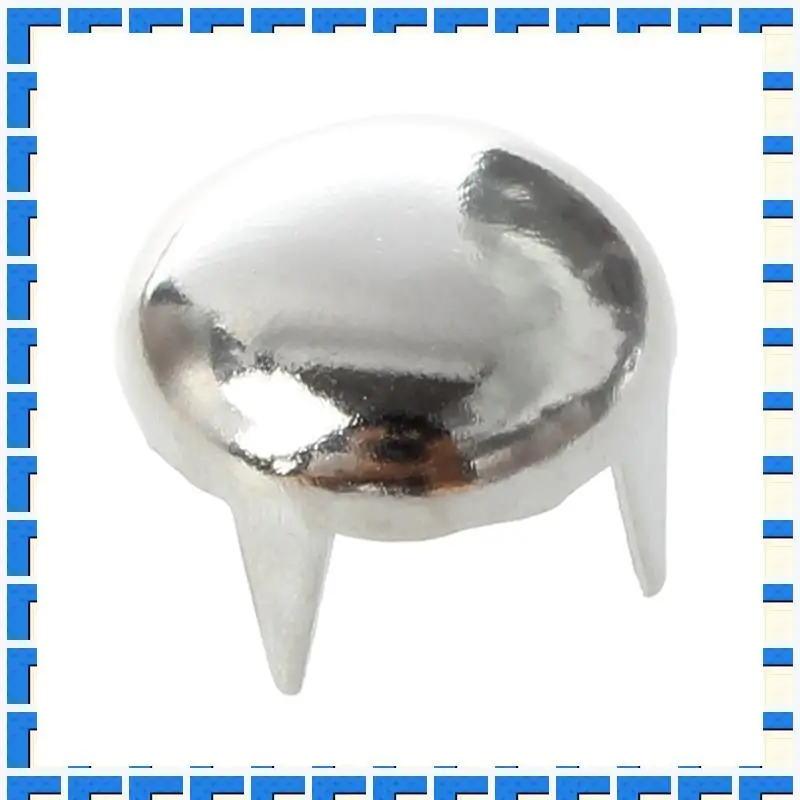 ABNG 1000X cobre 8Mm plata cono redondo remache remache decoración Punk remache plata