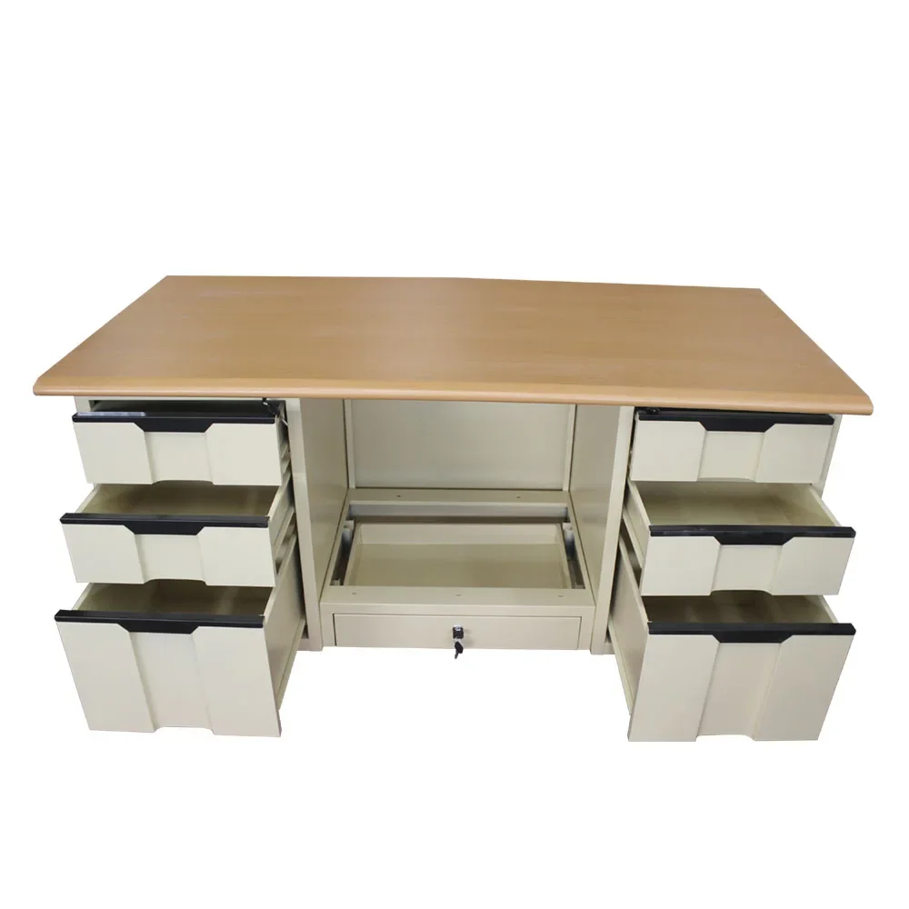 Cheap Modern Steel Office Desk Office table Metal Low Price Computer Desk with drawers