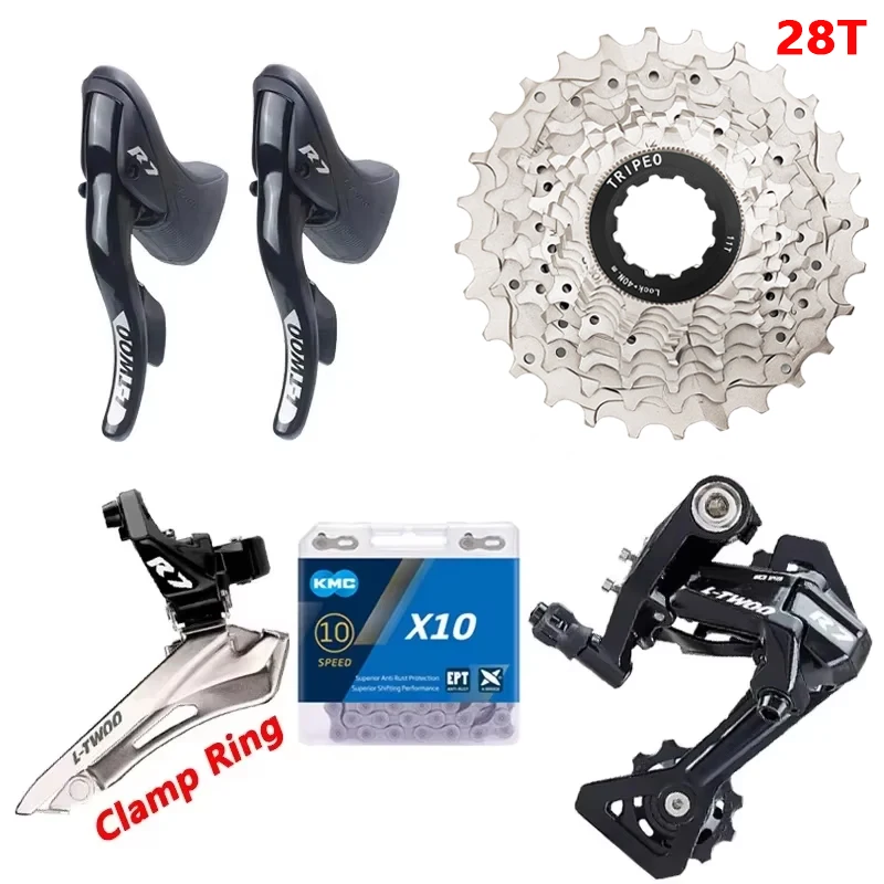 LTWOO R7 2x10 speed Racefiets kit Shifters Hendel Remderailleur X10 Ketting 10V Cassette 20S groepset met fow TIAGRA 4700