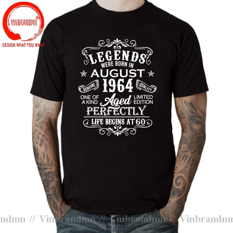 Legends Born In 1964 November September October December January Febuary March April May June July August 60 Years Birth T Shirt