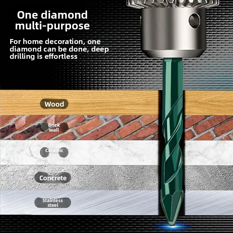 고경도 스큐 헤드 타일/유리/금속/목재 드릴링 도구용 전문 편심 드릴 비트 6-12mm 드릴 비트 세트