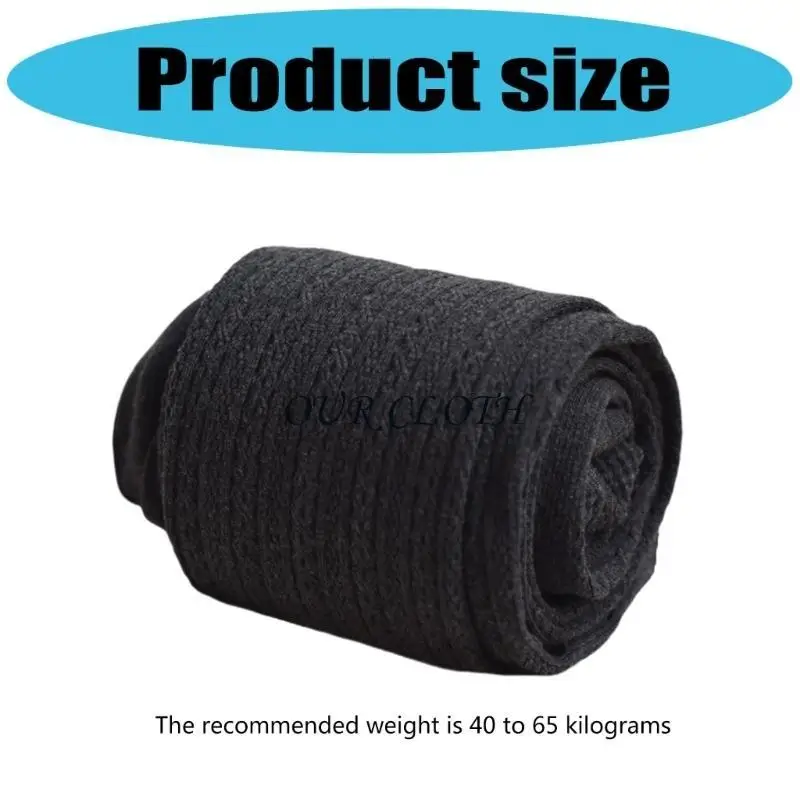 المرأة عالية المرونة كابل متماسكة طماق الحرارية الشتاء الجوارب سميكة القطن التخسيس بسط جوارب طويلة لارتداء اليومي Y1AC