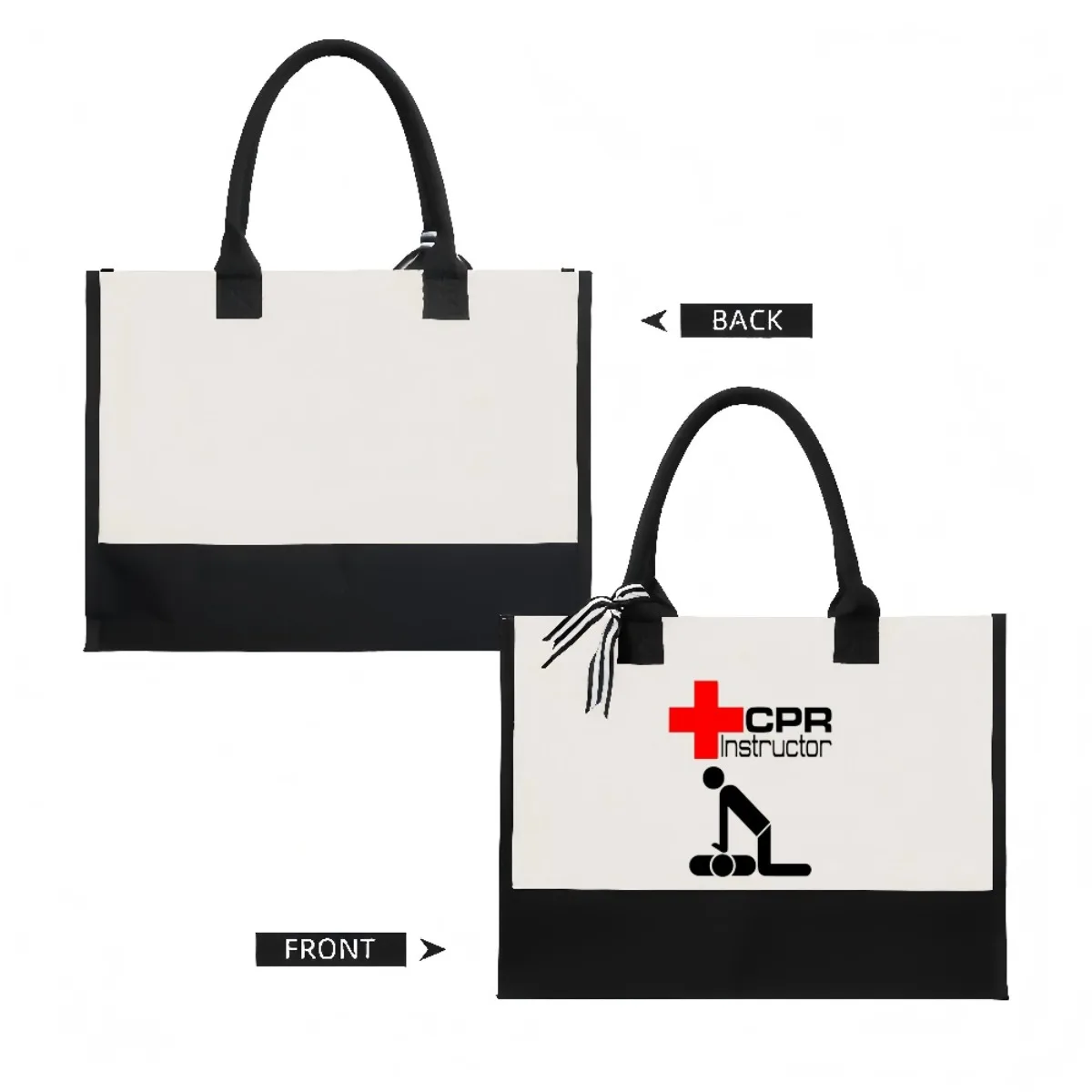 CPR مدرب 2026 جديد وصول موضة عملية واسعة قابلة لإعادة الاستخدام حمل حقيبة نمط طباعة 2 لهجة الثقيلة حقيبة كتف كبيرة