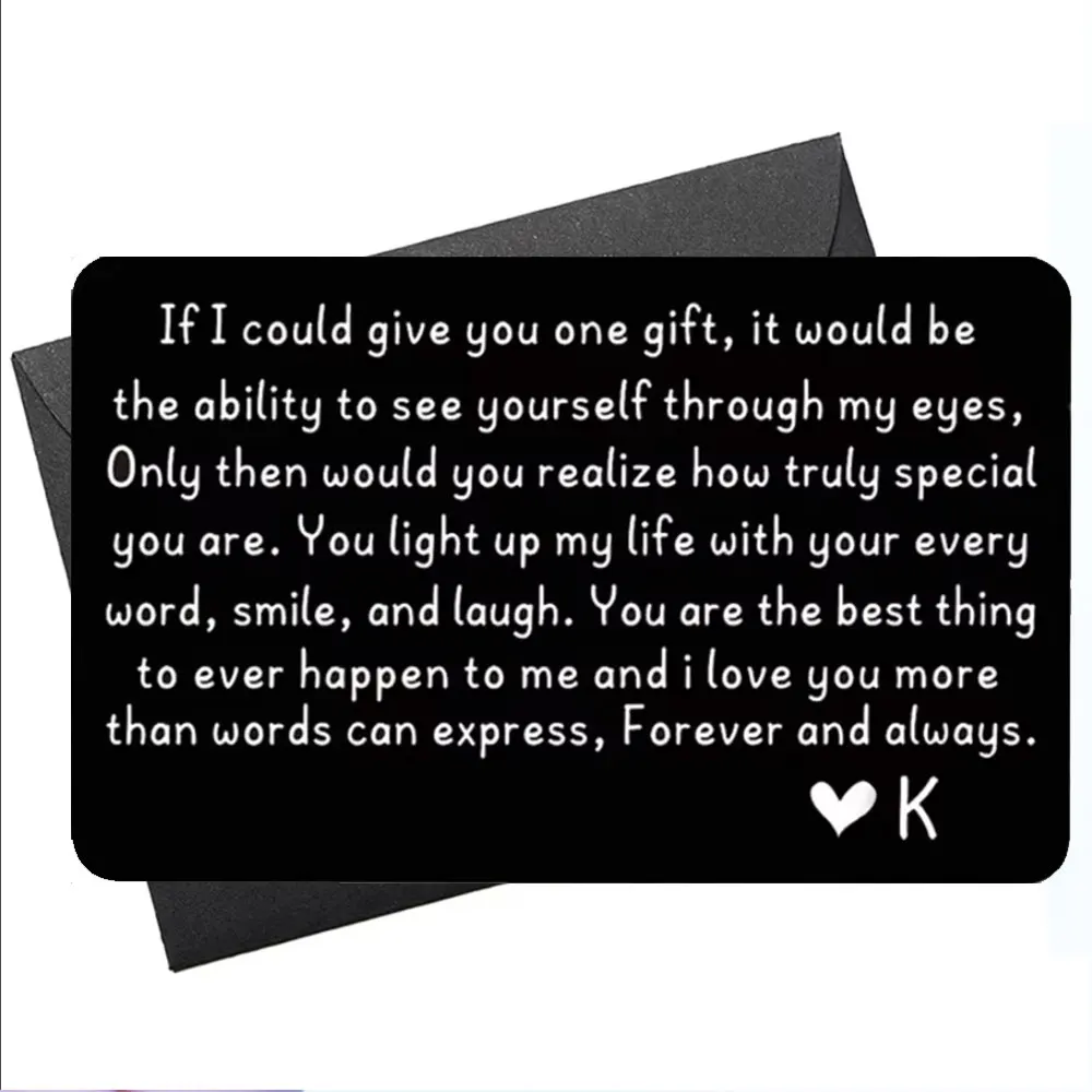 Christmas Gifts I Love You Wallet Insert Card for Men Him Wedding Anniversary Engagement Gift for Couple Husband Birthday Gifts