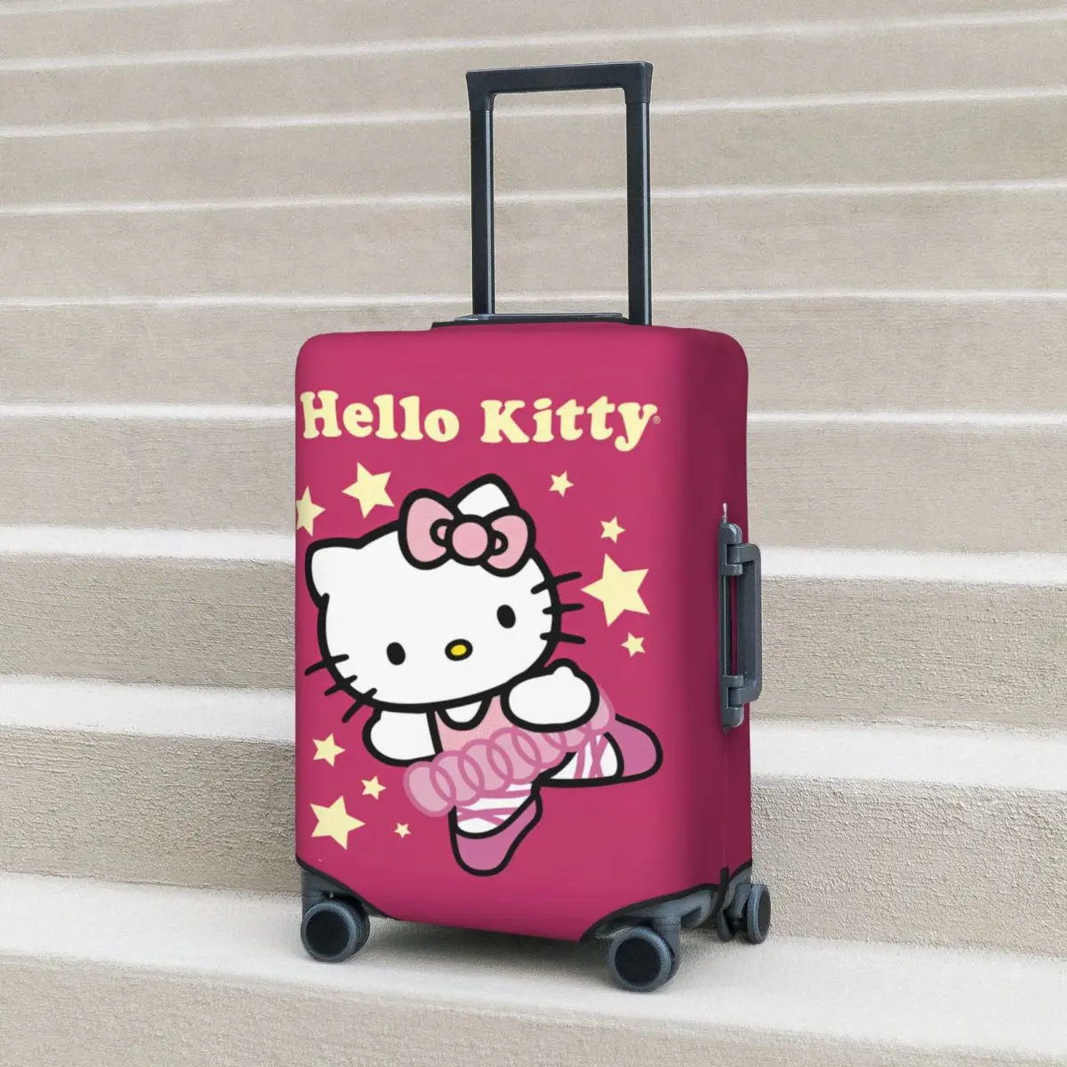 Hello Kitty Ballerina Suitcase Cover Vacation Travel Practical Luggage Case Protection