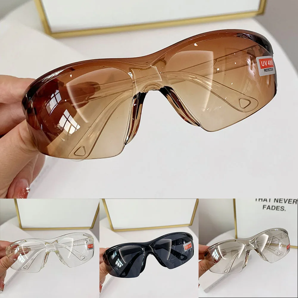 1 Pair Of Glasses PC Protective Safety Sunglasses Safety Glasses Dust Sand Eye Protective Sun Riding Windshield  Resistant