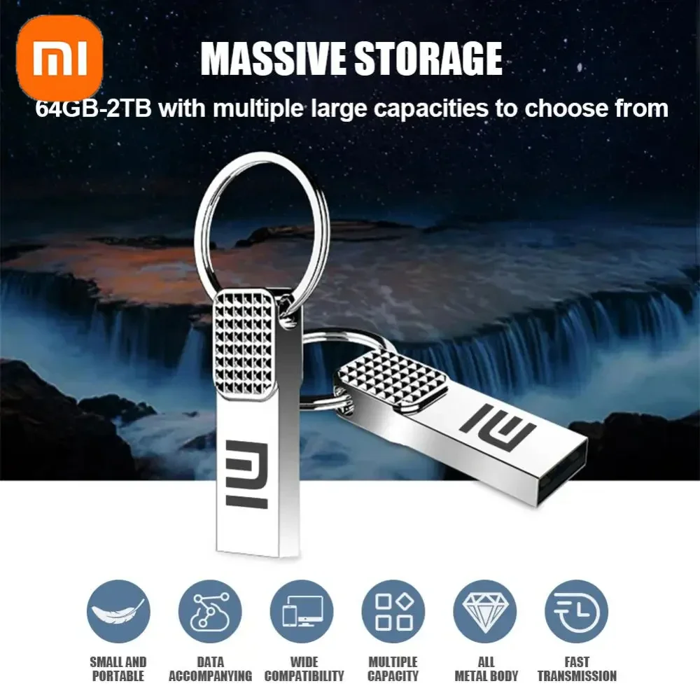 

Xiaomi original 3.0 USB disk 2TB metal high-speed storage USB flash drive USB storage portable 1TB USB flash drive waterproof