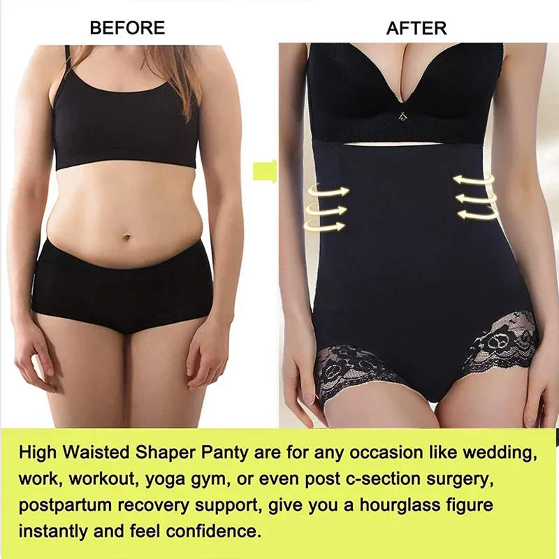 GUUDIA Butt Lifting Tummy Control Panties Lace Shapwear Hollow Out Buttock Lifting Panties Butt Lifter Booty Lift Up Panty