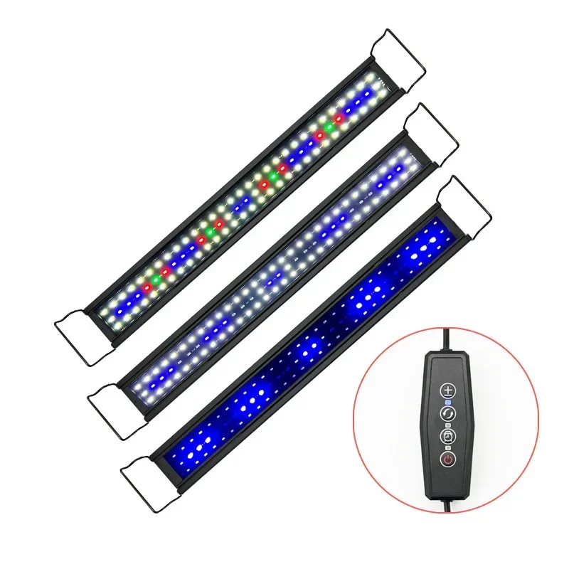 30-90cm Aquarium 24/7 Full Spectrum Lighting LED Lights Aquarium Decorative Aquatic Plant Grow Light IP68 Waterproof