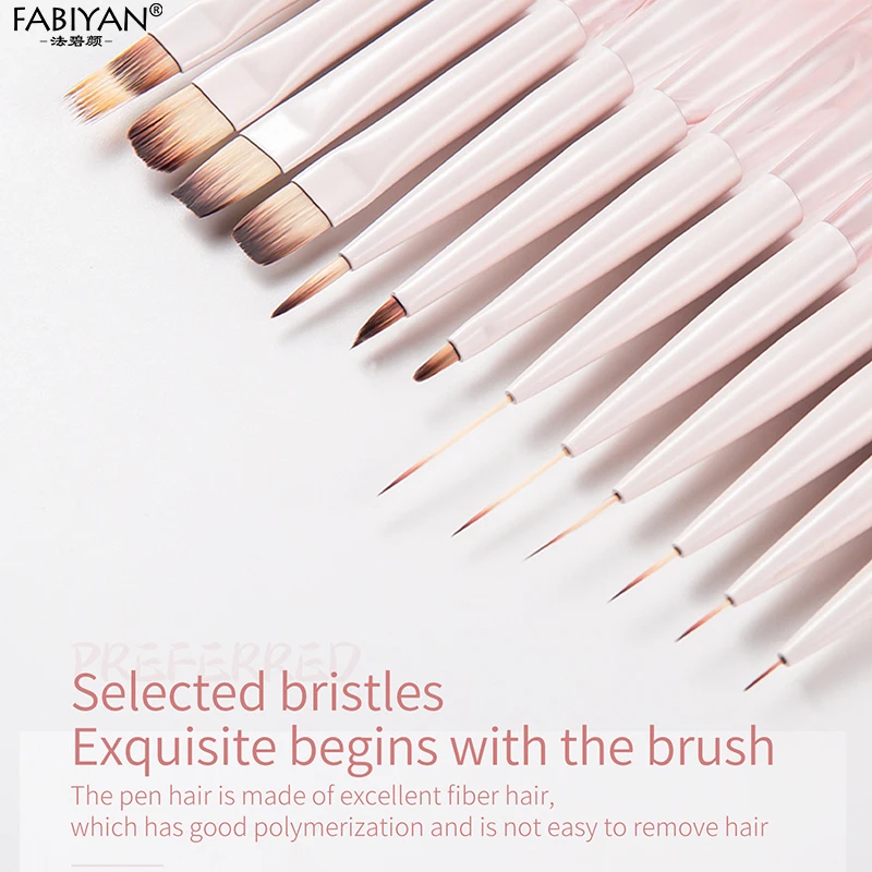 Nail Art Liner Brushes Elongated Lines Striping Drawing Painting Brushes For Manicure Beauty Salon Nails Products Manicure Tools