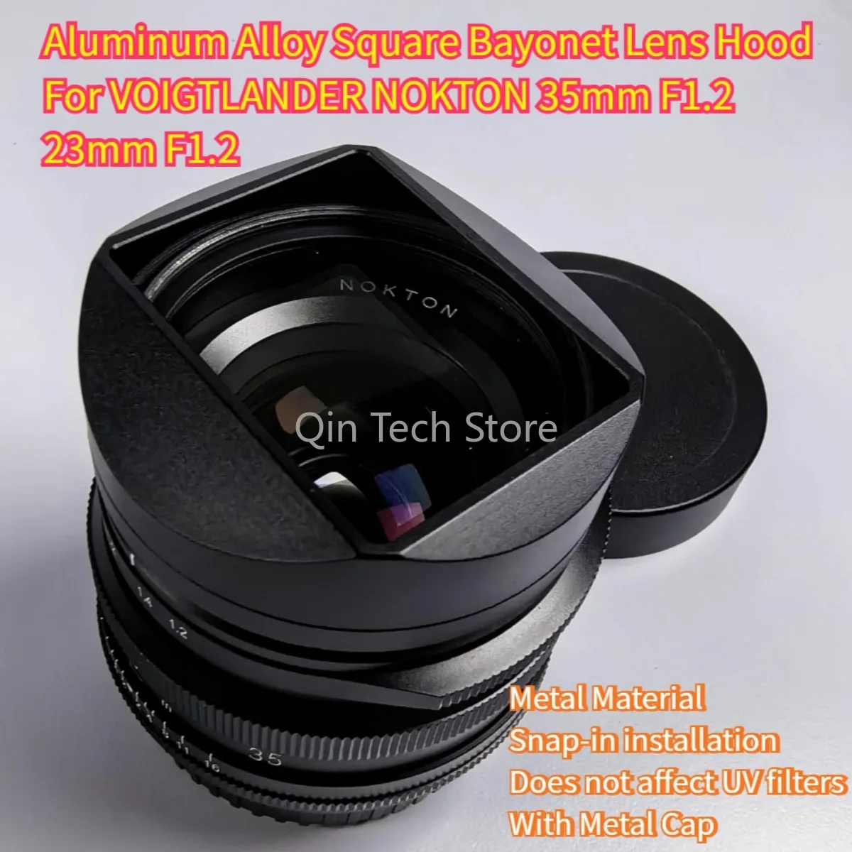 pare-soleil-carre-a-baionnette-en-alliage-d'aluminium-avec-capuchon-gratuit-pour-objectif-a-monture-voigtlander-nokton-35mm-f12-23mm-f12-leica-m