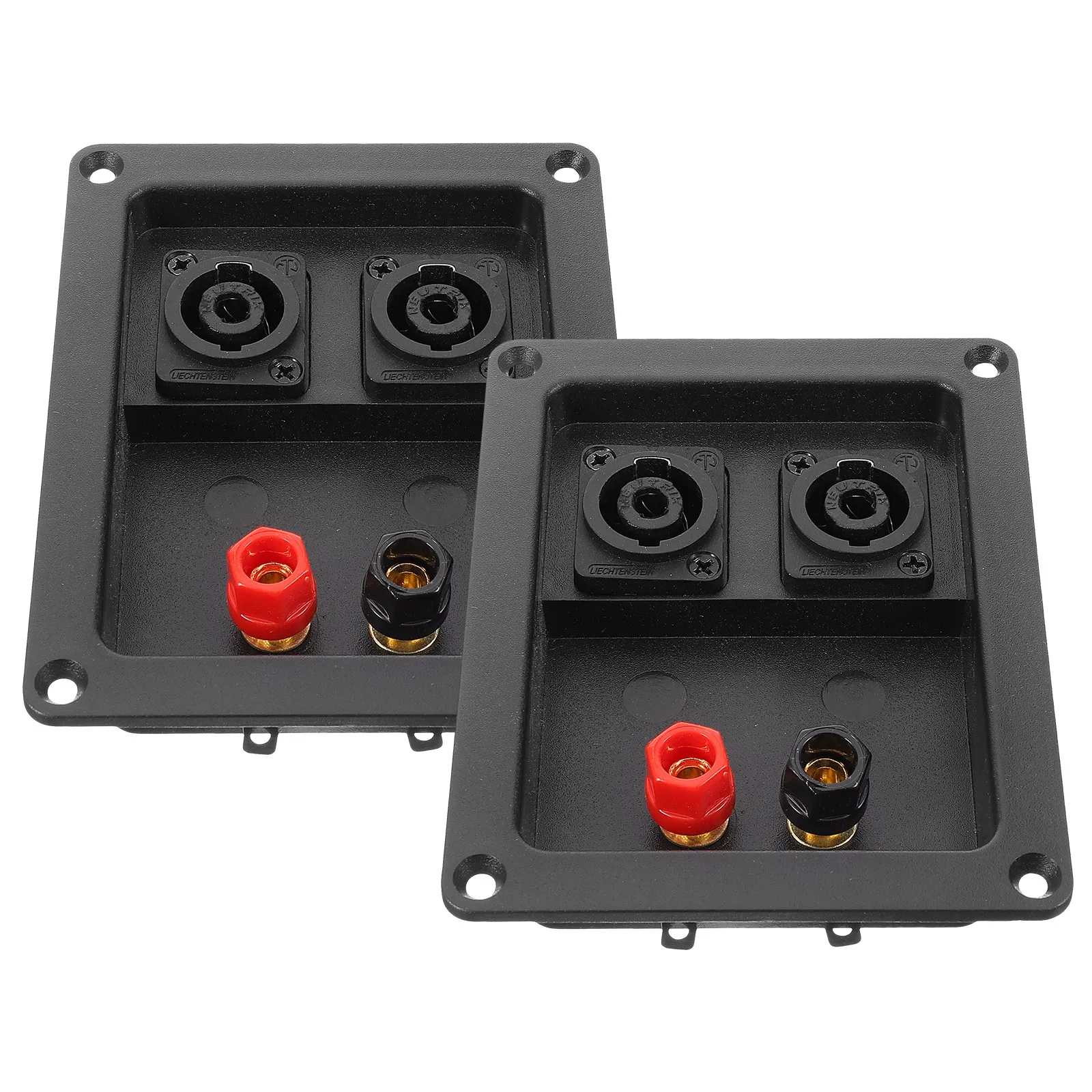2Pcs Speaker Terminal Box Connector Cup Adapter for Stage Subwoofer Enclosure DIY Audio System Reliable Wiring