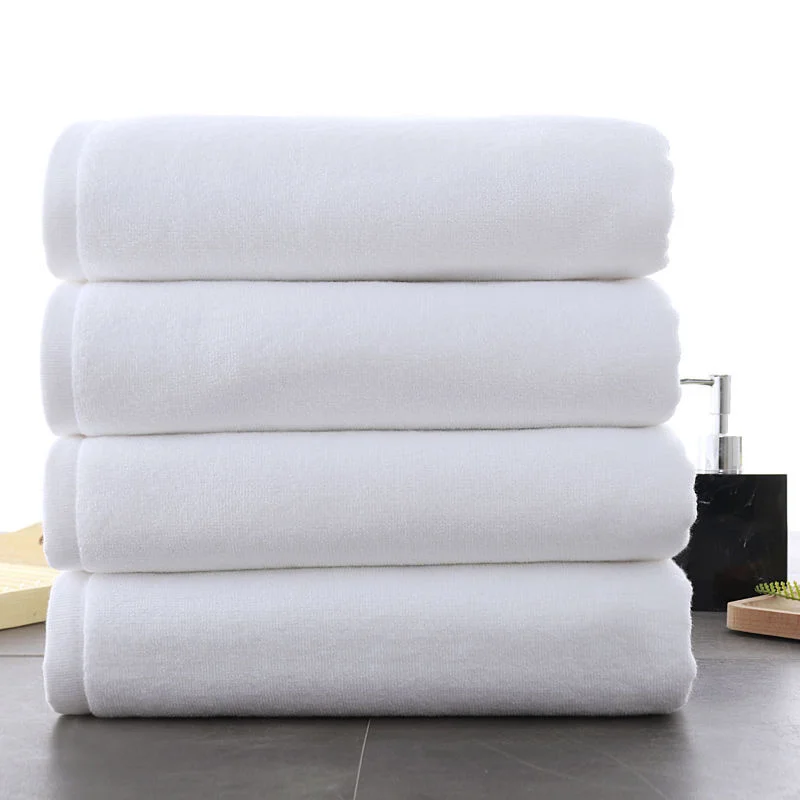 Hotel bath towel adult thickened water absorption soft hotel bath towel female male white towel courtyard couple household