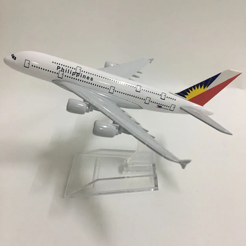 JASON TUTU 16cm Philippines Airbus A380 Airplane Model Airplane Diecast Metal 1/400 Scale Planes