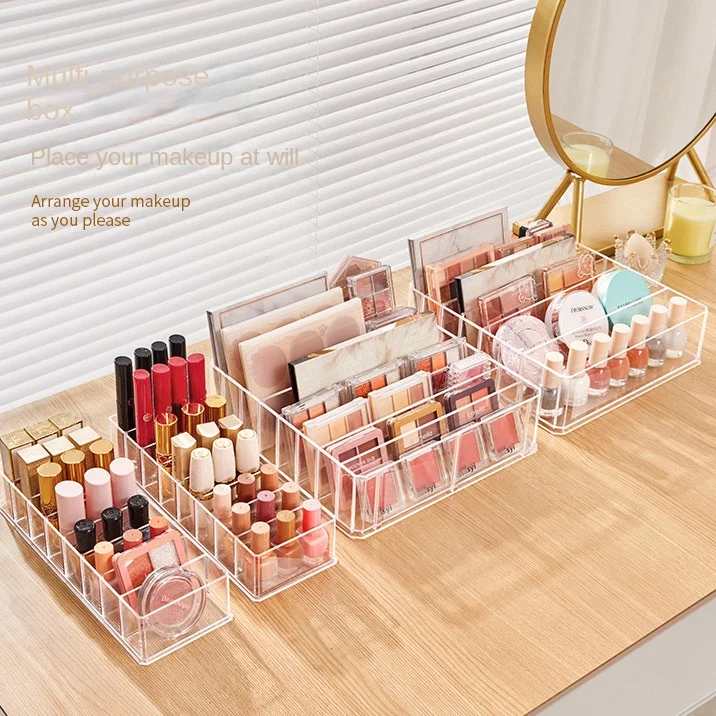 

Acrylic Eyeshadow Tray Storage Box Cosmetics Storage Box Powder Cake Makeup Lipstick Storage Rack Eyeshadow Organizer for Woman