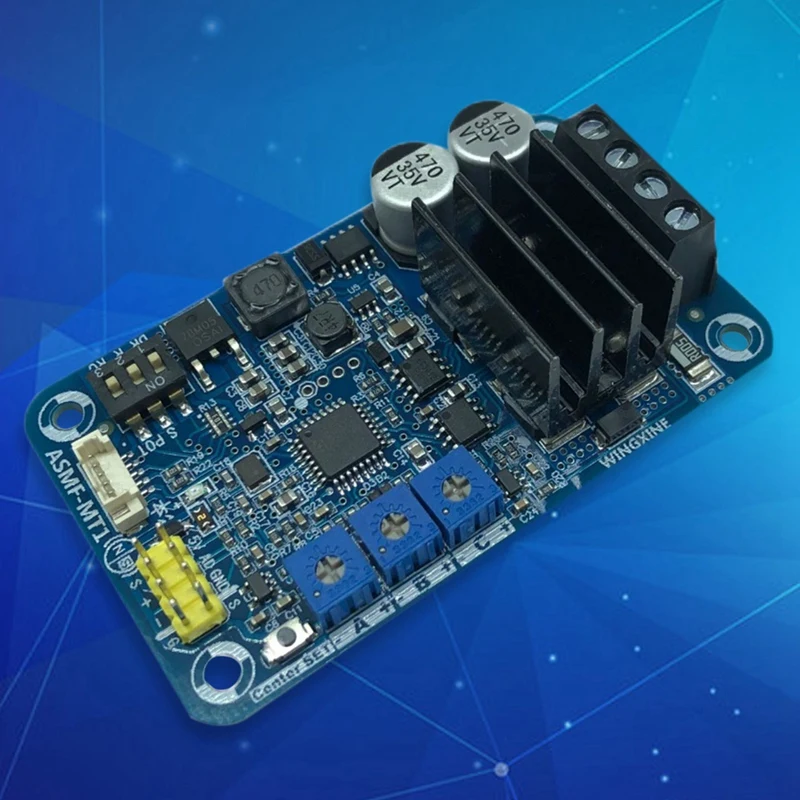 ASMF-MT1 Magnetische Kodierung, einkanalig, hohes Drehmoment, 500 Nm, Lenkgetriebe-Controller-Board, 12 V bis 24 V, Strombegrenzung, 10 A