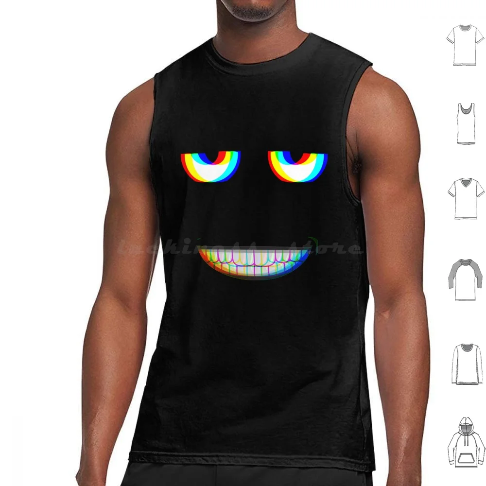 Aphex Twin Parody Trippy Face Essential Tank Tops Print Cotton Aphex Twin Music Electronic Techno Electronic Music Idm Rave
