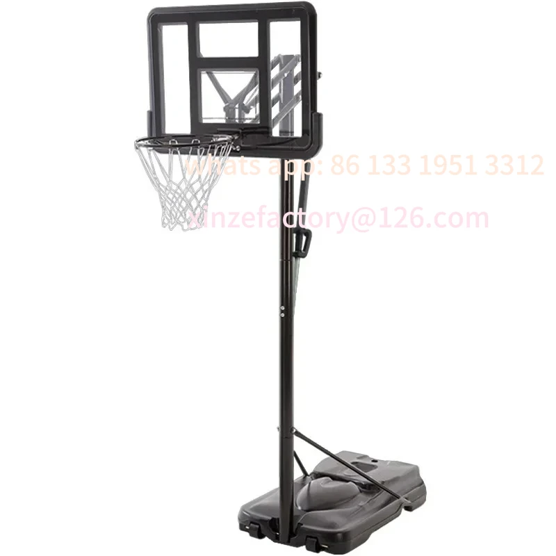 

Customizable Portable basketball hoop and goal basketball system for children/teens with adjustable rebounds