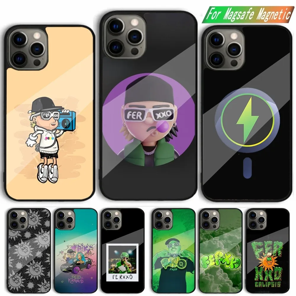 

Singer F-Feid Ferxxo SIXDO Phone Case For iPhone 15,14,13,12,11,Plus,Pro,Max Mini Magsafe Magnetic Wireless Charging