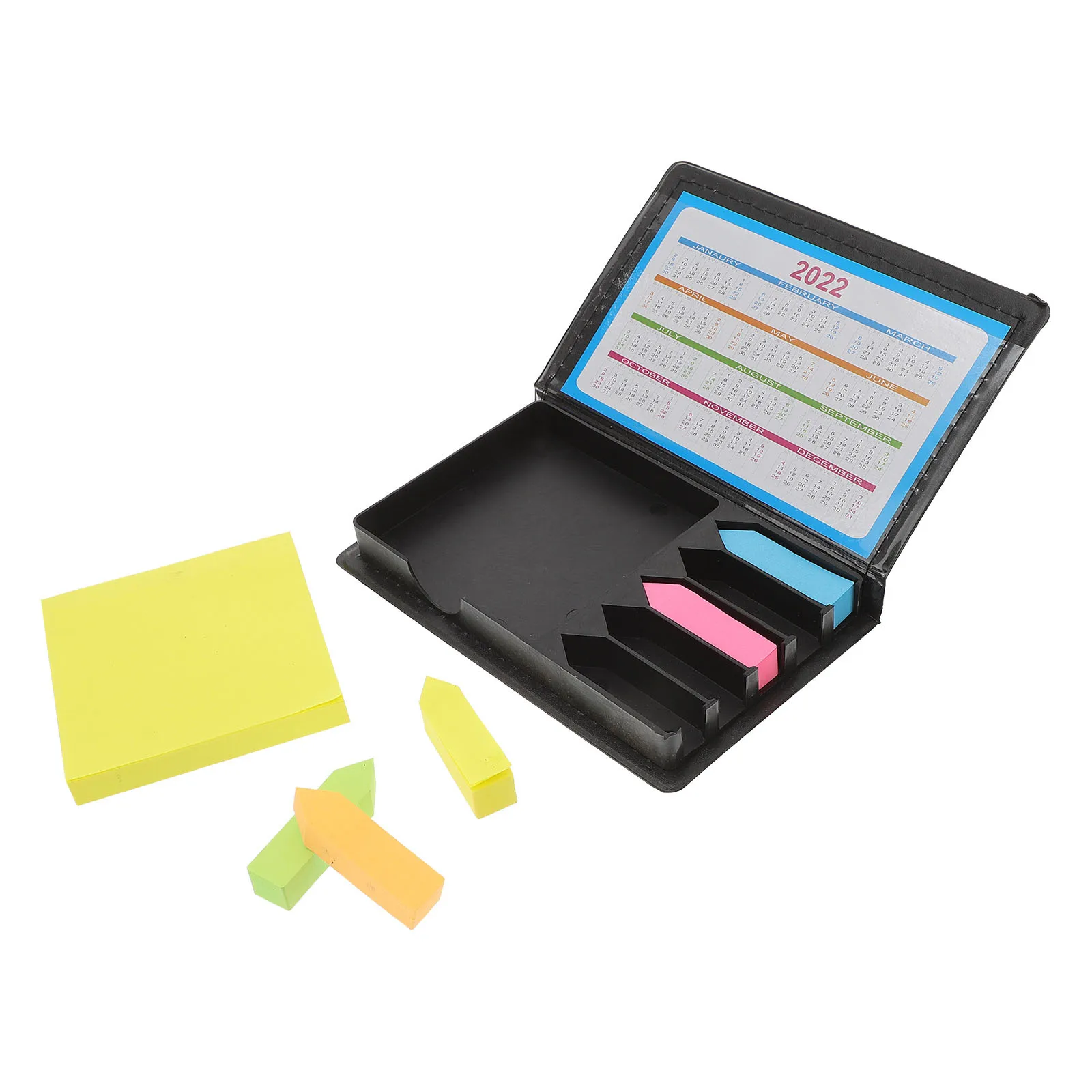 Sticky Memo Set Pu Craft Paper Desktop Box With Arrow Flags Page Markers For Home Office School Memo
