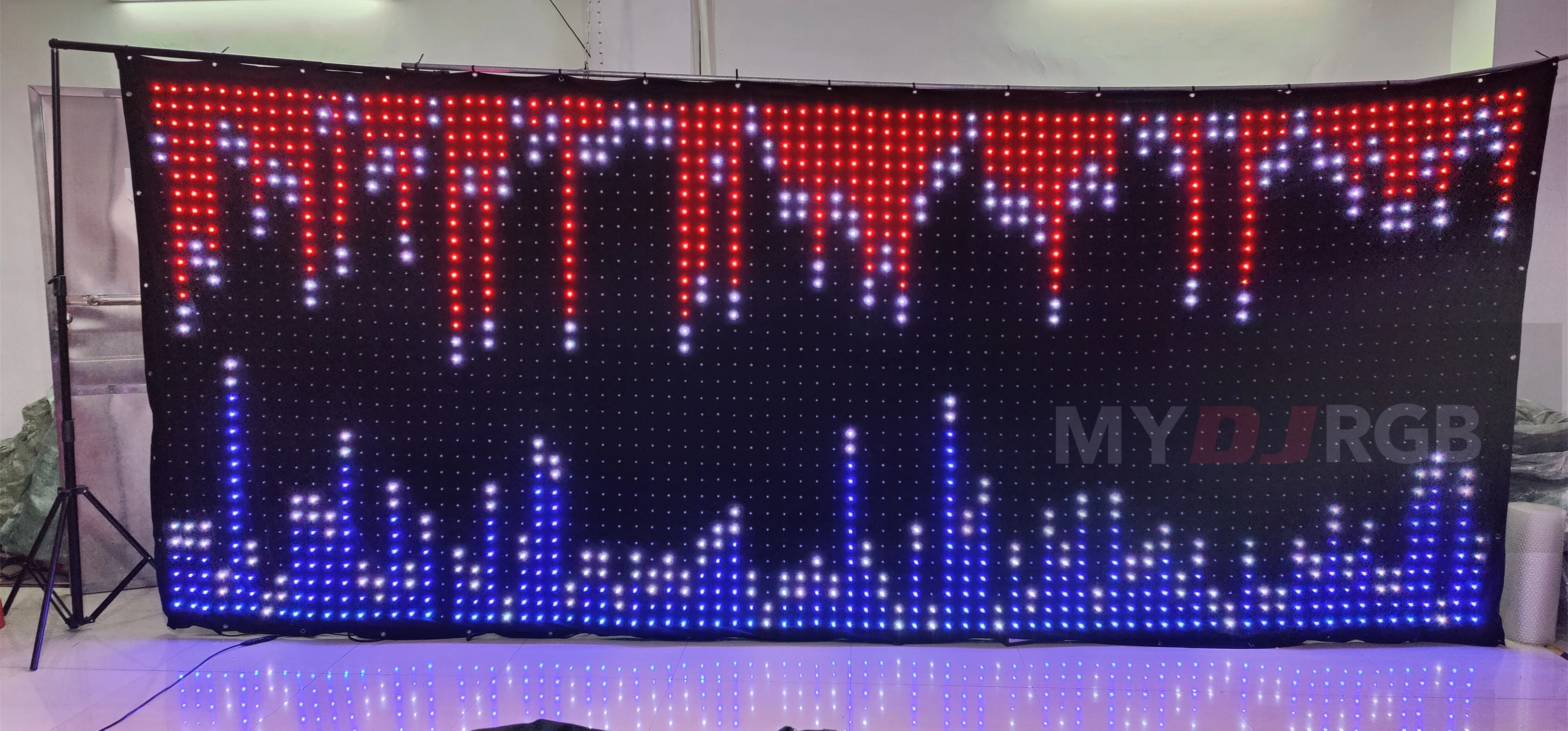 

P6 2M*5M Led Display/LED Video Wall Screen /DJ Vision Curtain LED Video Cloth PC/DMX Control