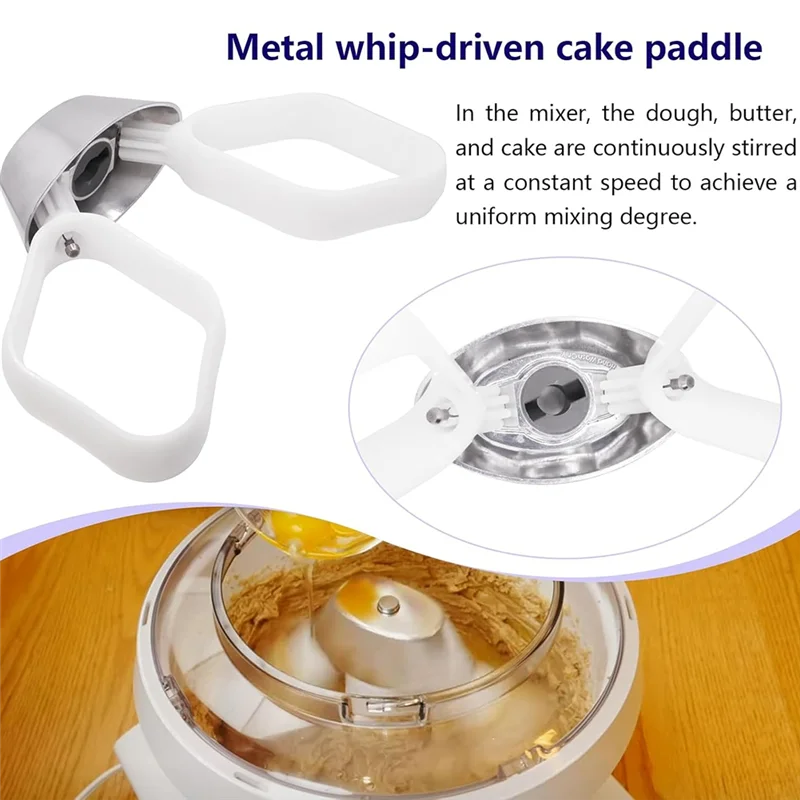 مجاديف كوكي A05G للخلاط العالمي، عبوتان من مجاديف كوكي للخلاط مع محرك سوط معدني