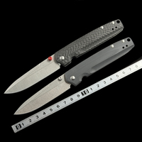 BM 485 485-1 Valet G10/Carbon fiber Bearing folding knife Outdoor Camping Hunting Pocket EDC Tool Knife