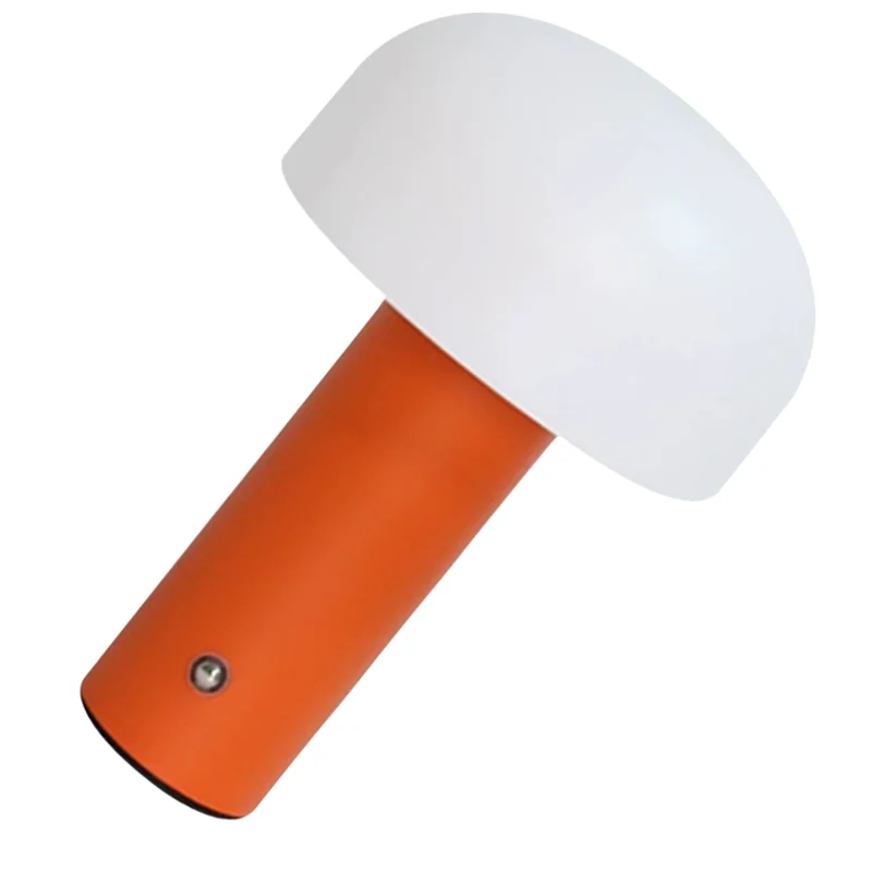 

ABKJ-Charging Table Lamp Mushroom Lamp 3-Colors Dimming Desk Lamp, Forbar Restaurant Bedroom Decoration