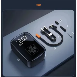 Bomba De Ar De Carro Sem Fio Portátil, Display Digital Inteligente, Pneu Gases Máquinas Compressor De Ar, Inflator De Pneu Elétrico 5 principais vendas comprensor de carro - №1