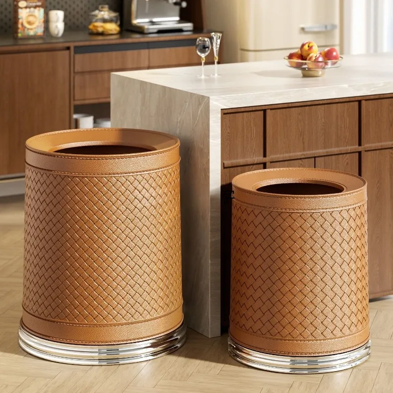 13L Large Capacity Waste Basket Home Double-decker Recycle Bin Kitchen Food Garbage Cube Bathroom Modern Plastic Trash Can