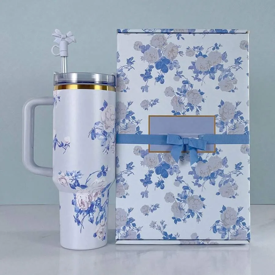

COOL CUP[MOTHER DAY GIFT]STANLEYX TYLA 40 Oz The Stainless Steel Water Bottle Double Wall Vacuum ulated Portable Drinking Cup W