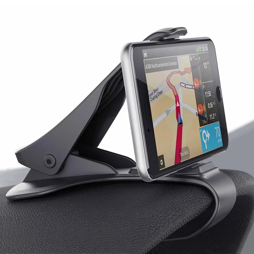 Car Phone Holder Antiskid Rotatable Universal Automotive Dashboard Cell Phone GPS Mount Clip Adjustable Bracket Stand Accessory